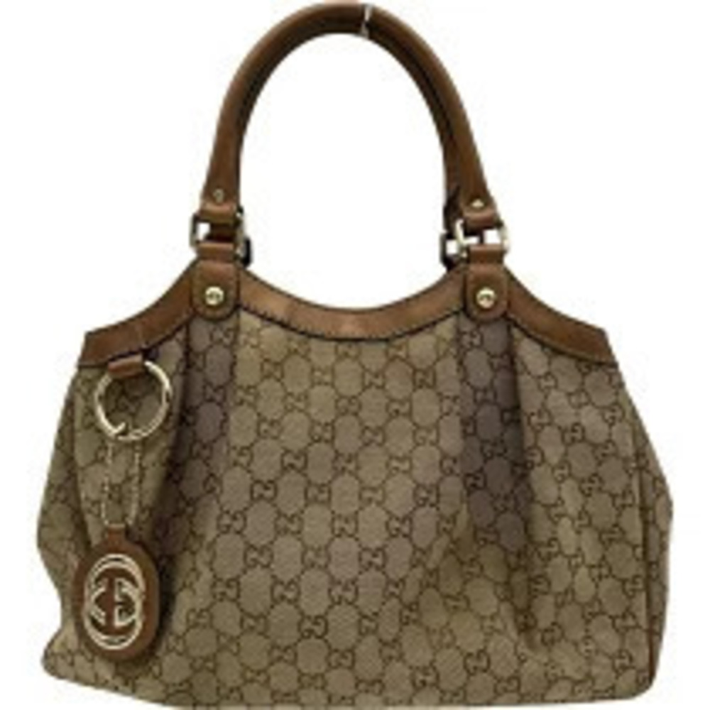 Gucci Sukey Tote Bag Bronze Brown GG Canvas